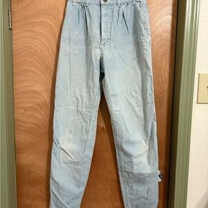 Vintage 80s/90s LL Bean Blue Striped Jeans